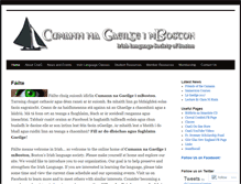 Tablet Screenshot of cumann-na-gaeilge.org